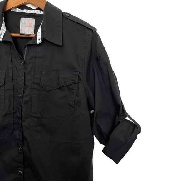 5.11 Tactical Roll Sleeve Button Front Long Sleeve Shirt Workwear Size Medium - Picture 8 of 10